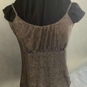 Nicole Miller Black & Silver Tank Large